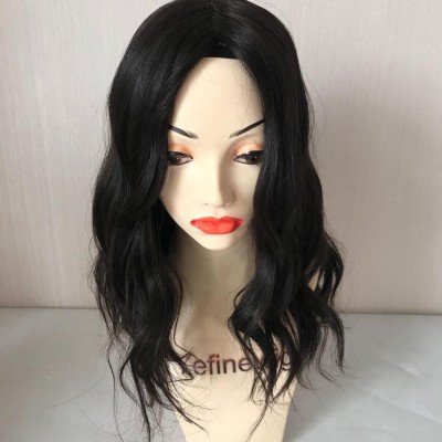 Body Wavy Natural color  Human Hair Front Lace Jewish Wig Kosher Wigs